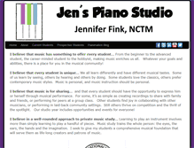 Tablet Screenshot of jenspianostudio.com